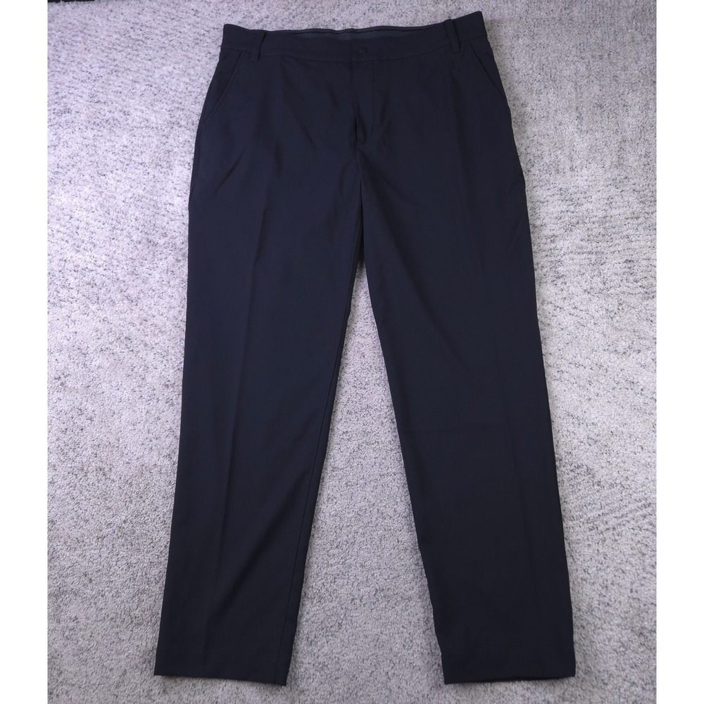 Nike Golf Pants Men 36x32 Victory Dri Fit Stretch Trousers Black Regular Fit EUC